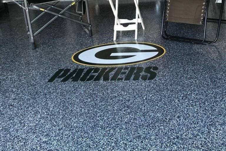 Sports Logo in Decorative Floor